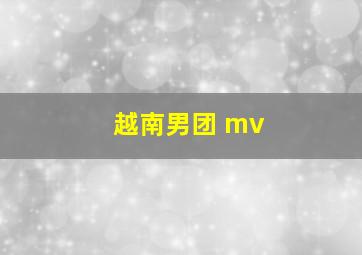 越南男团 mv